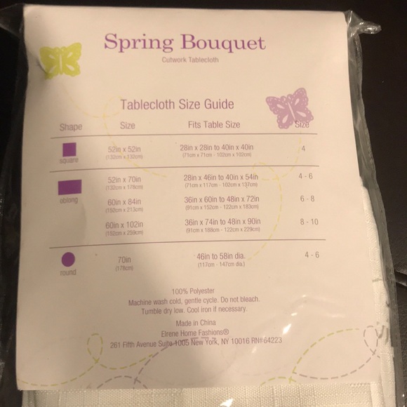 Spring cutwork tablecloth - Picture 3 of 3